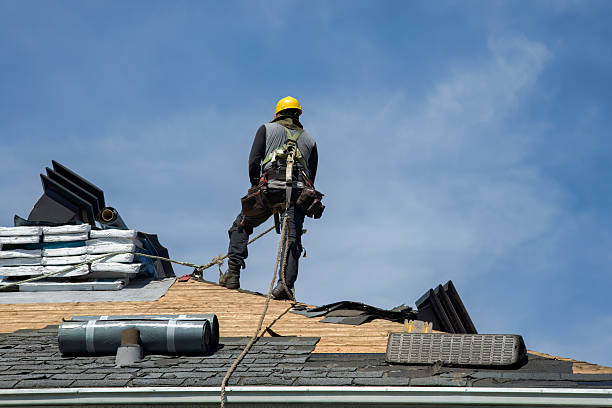 Professional Roof Installation technician working in Petersham, MA